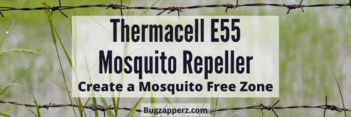 Thermacell E55 repeller create a mosquito free zone
